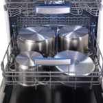 Pots in the dishwasher.