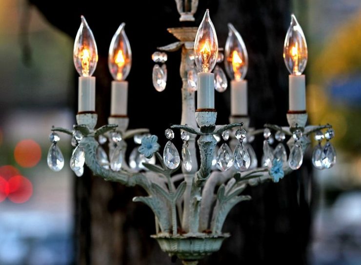 DIY chandelier model.