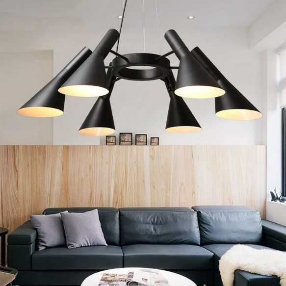 spider chandelier black