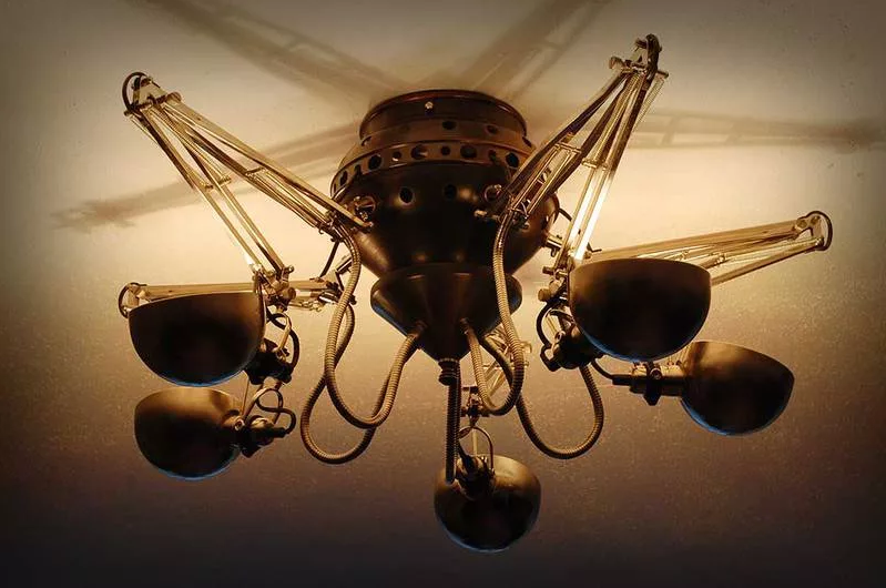 cyberpunk style chandelier spider