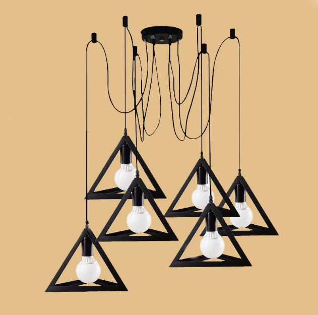 spider chandelier with decor