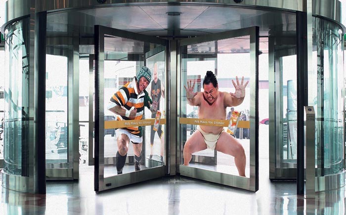 Motion sensor on the doors.