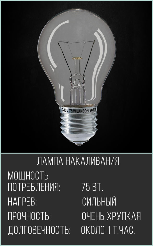 Incandescent light bulb.