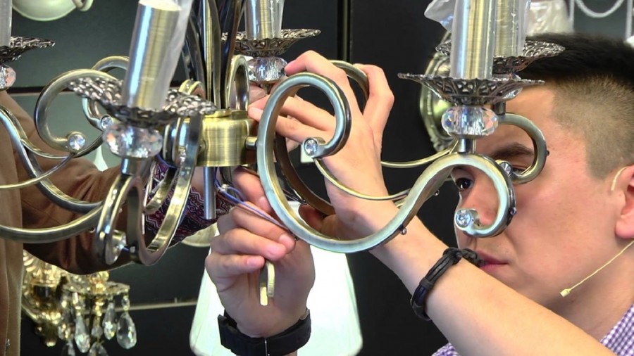 Chandelier assembly.