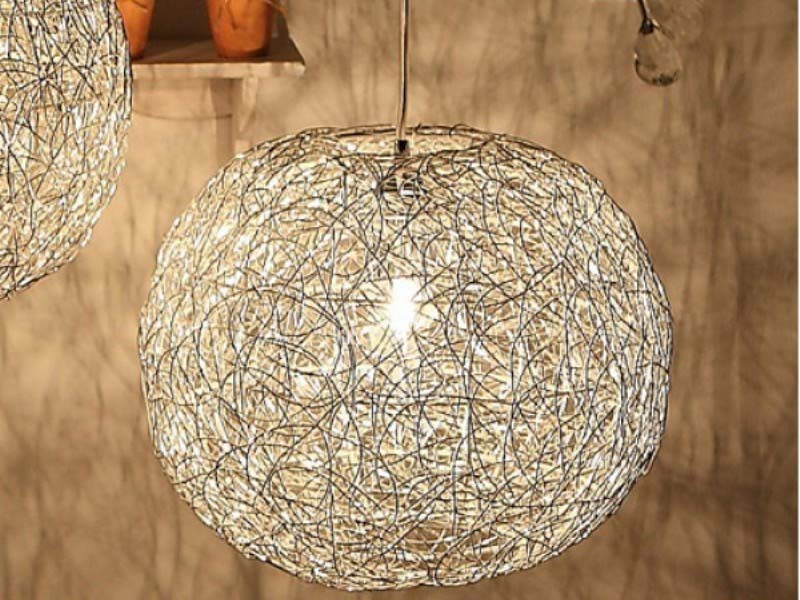 Ball chandelier.