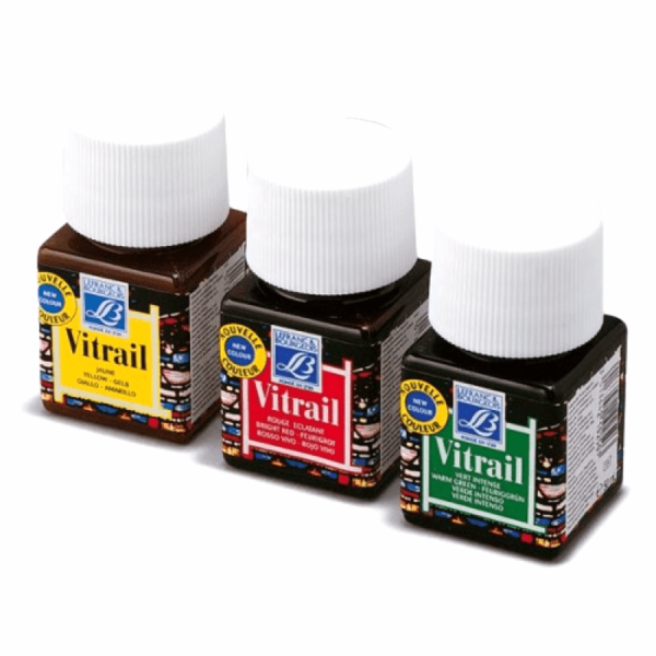 Stained glass paints.