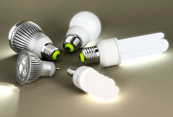 Energy saving light bulbs.