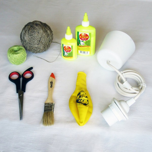 What is needed to create a chandelier from threads.