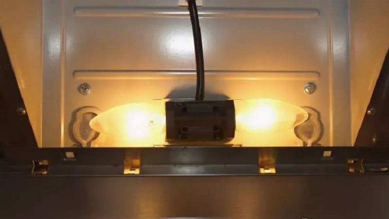 LED lamp in the hood.