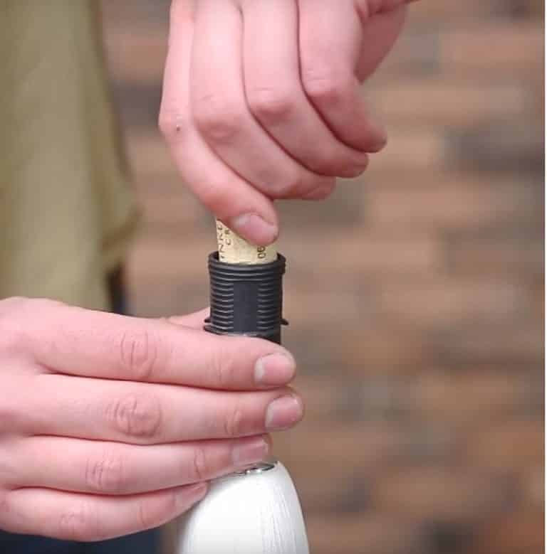 We insert the plug into the base.