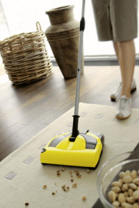 Can an electric broom replace a vacuum cleaner?