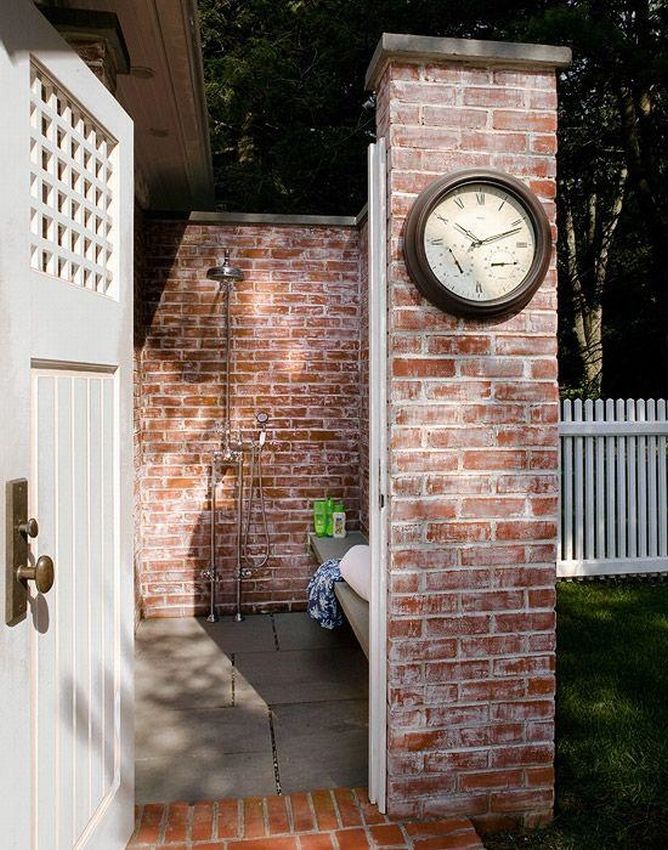 Brick shower