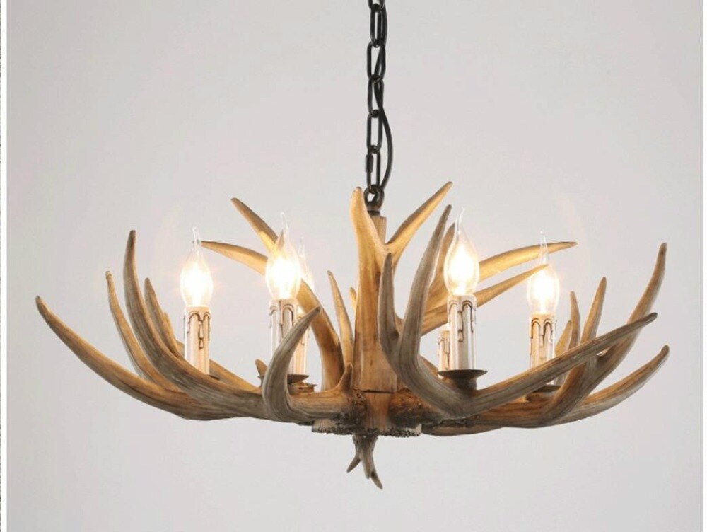 chandelier with horns