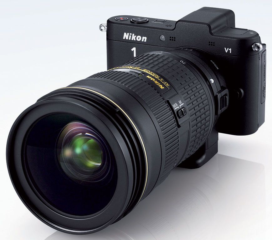 camera with large lens