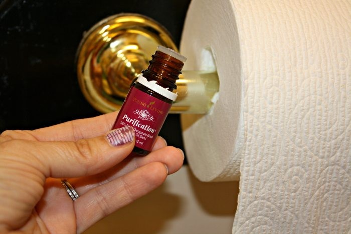 Essential oil and toilet paper