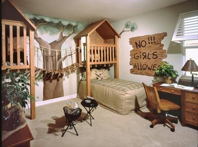 children's room in safari style