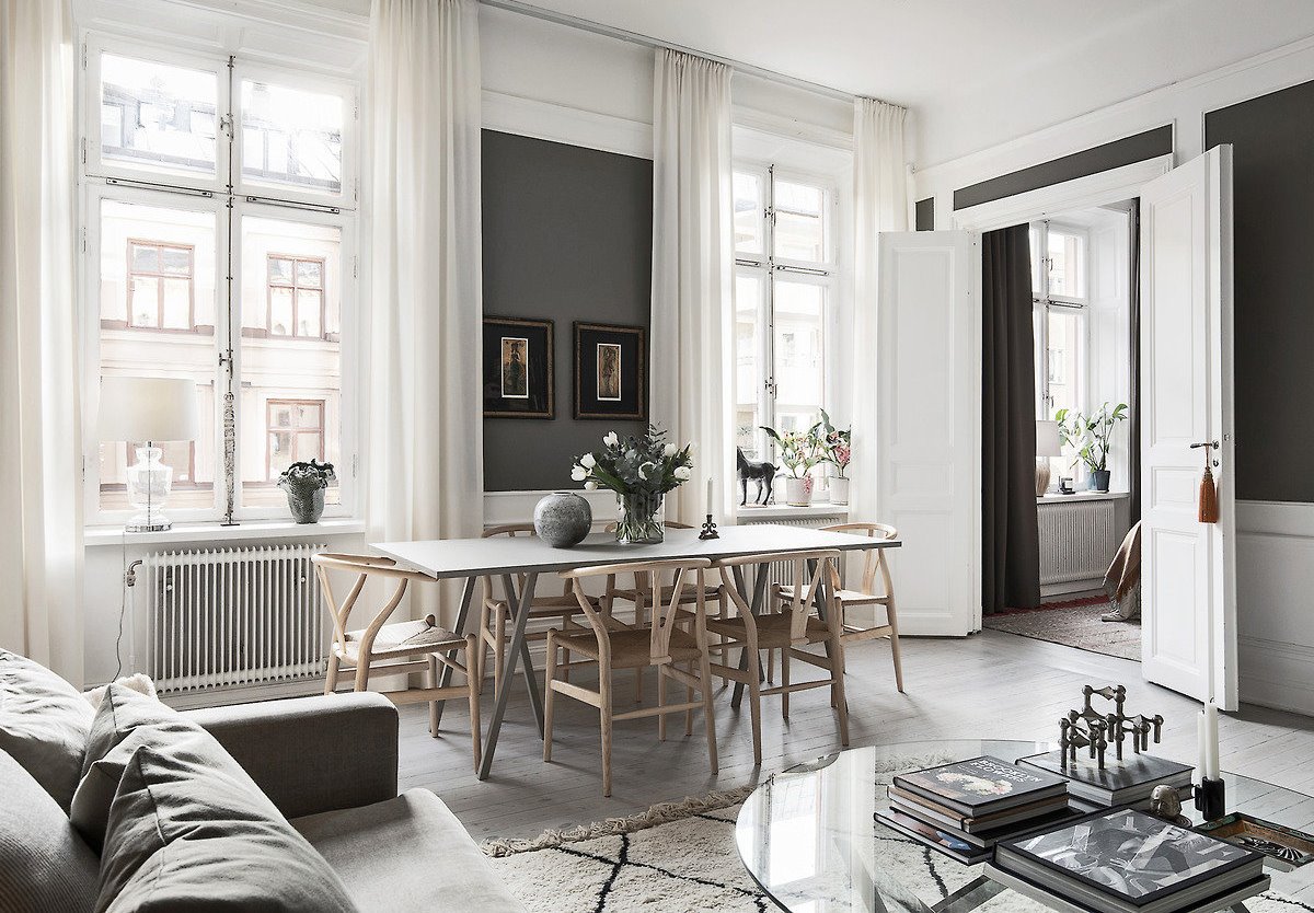 Scandinavian style curtains