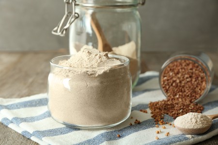 buckwheat in a glass