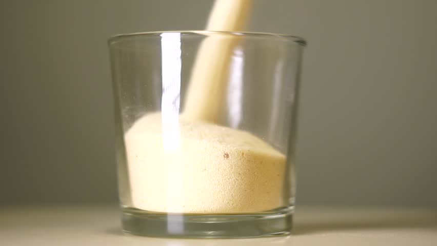 semolina in a glass