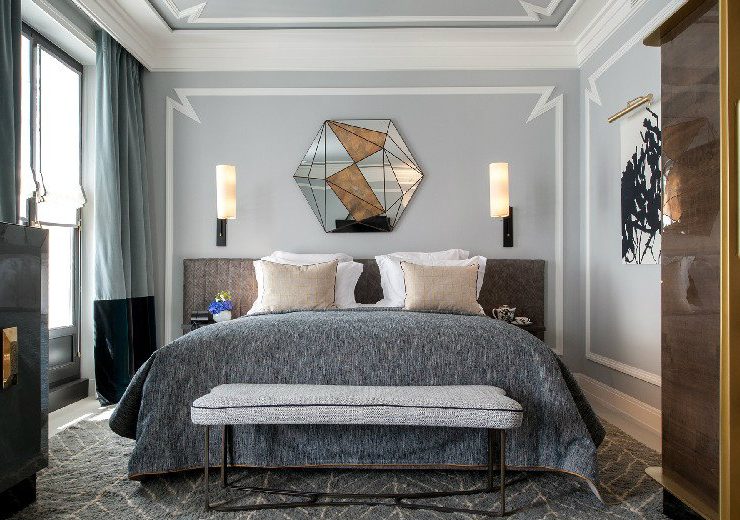 bedroom in modern classic style