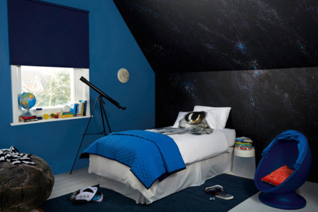 children's room in space style