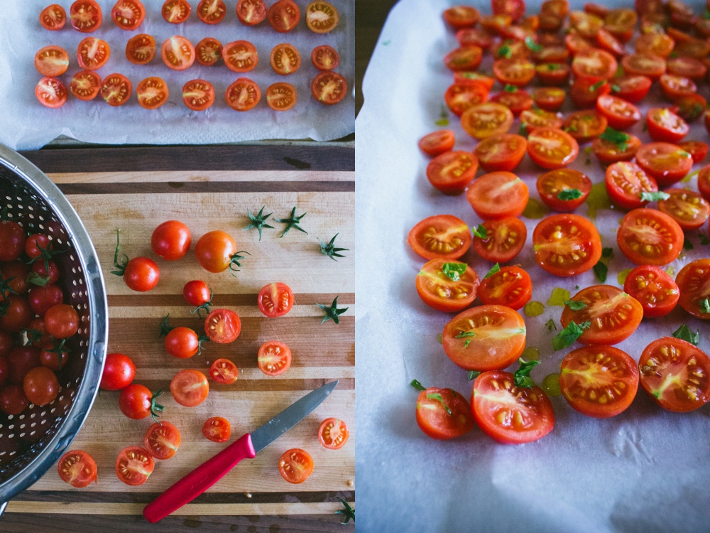 Chopped cherry tomatoes
