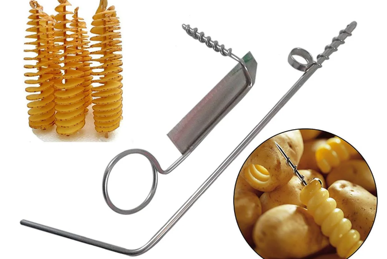 Screw and spiral knife