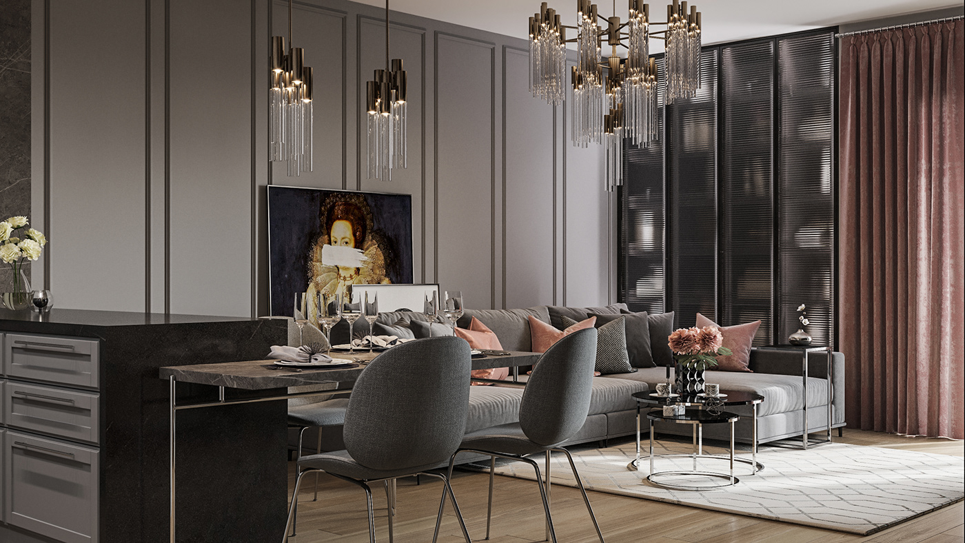 Apartment in art deco style - main page