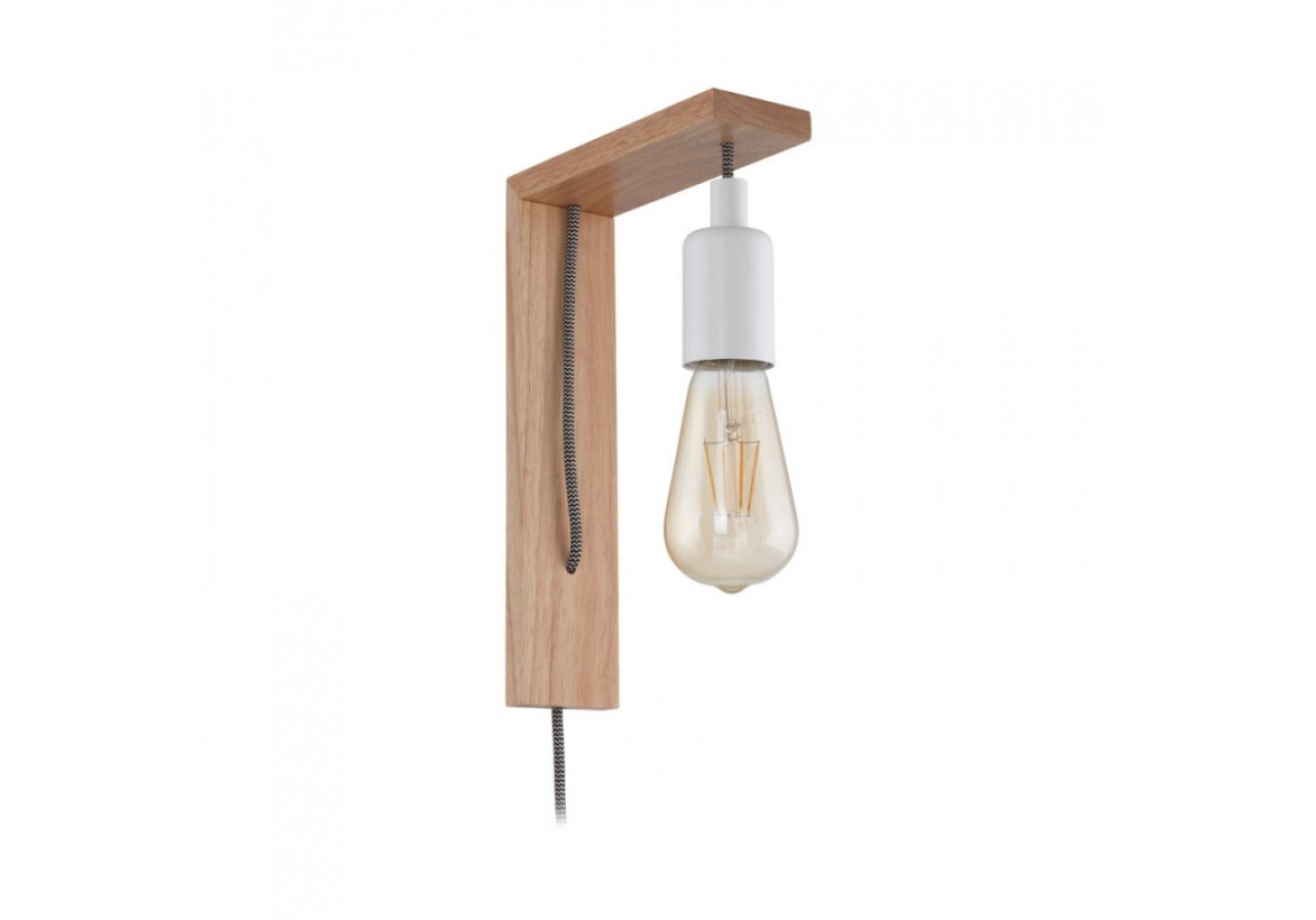 Simple wooden sconce