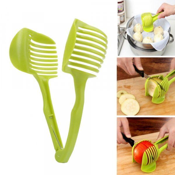Vegetable cutting tongs