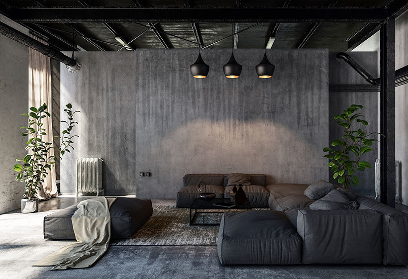 interior in grunge style