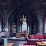 Interior in Gothic style - title page