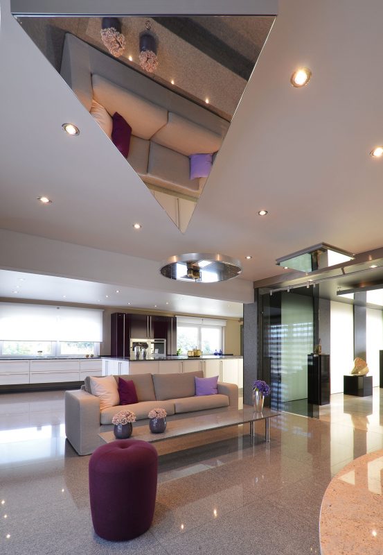 mirror stretch ceiling