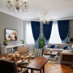 curtains in eclectic style