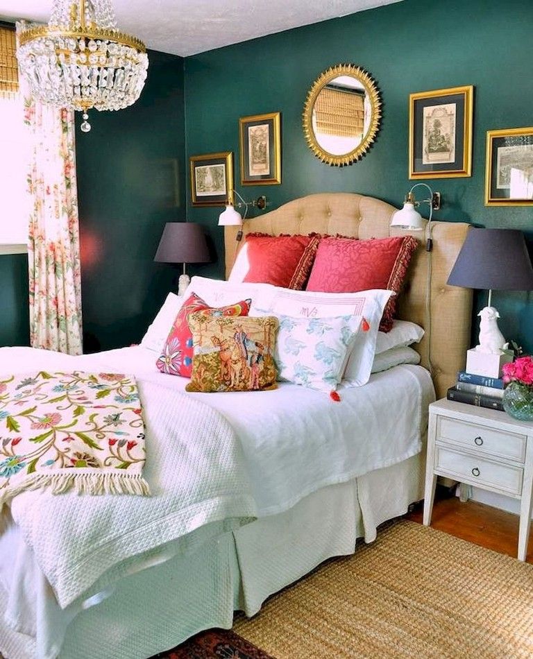 eclectic style bedroom