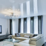 suspended ceiling in the apartment