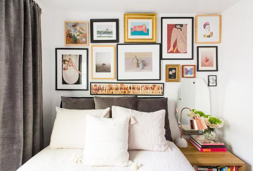 eclectic style bedroom