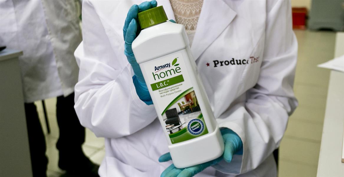 L.O.C. from Amway for cleaning suspended ceilings