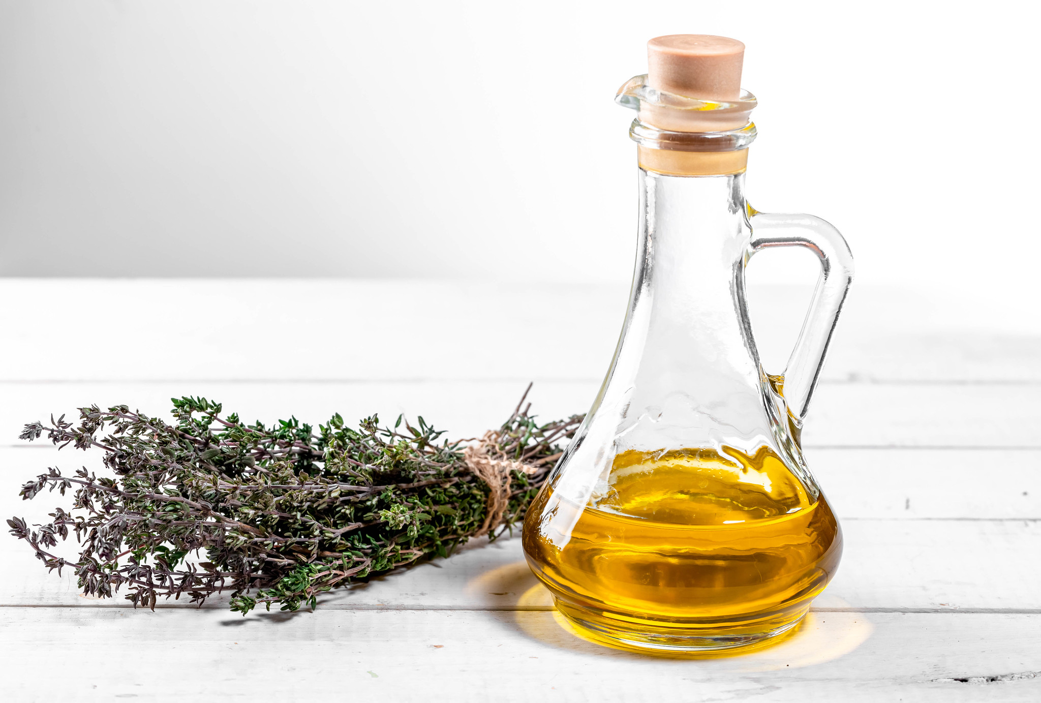 Oil and rosemary