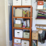 Sorted and organized shelf