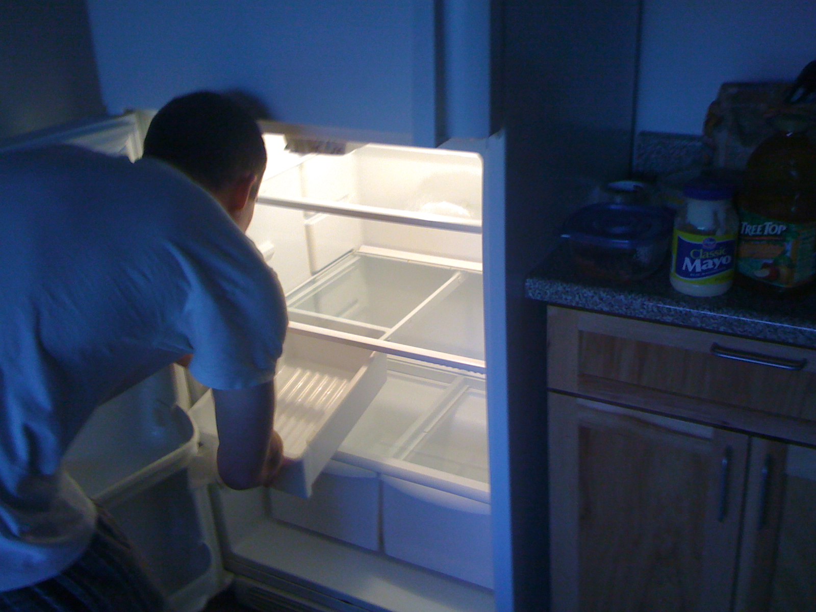Open refrigerator