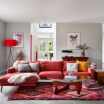 living room in eclectic style