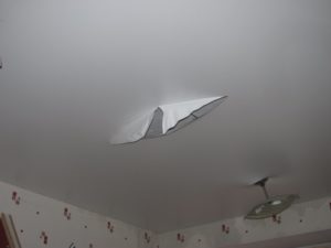 hole in suspended ceiling