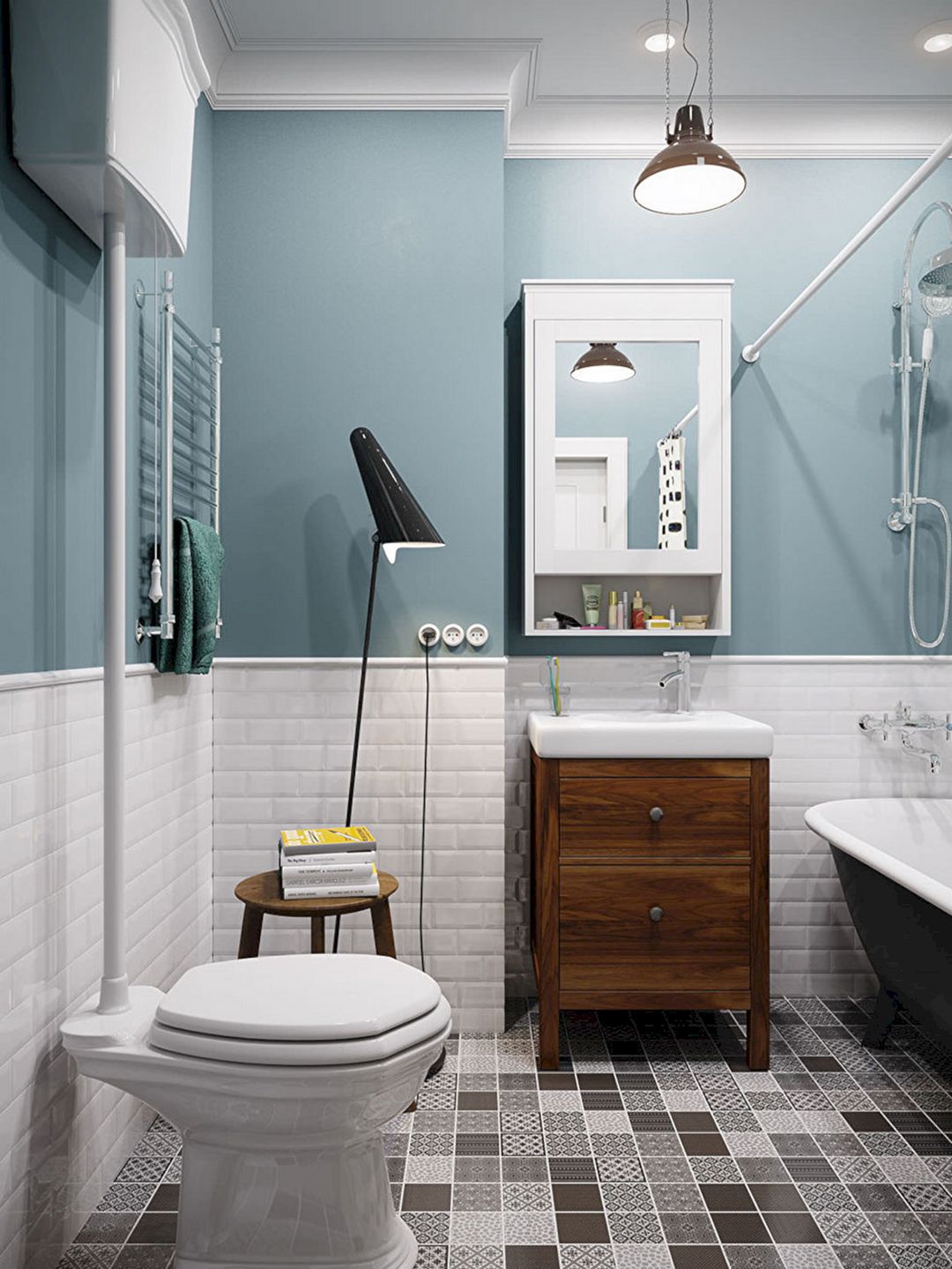 scandinavian style bathroom