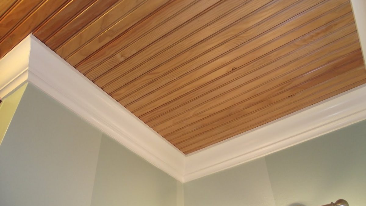 wooden panel ceiling