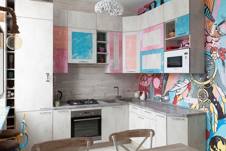 eclectic style kitchen