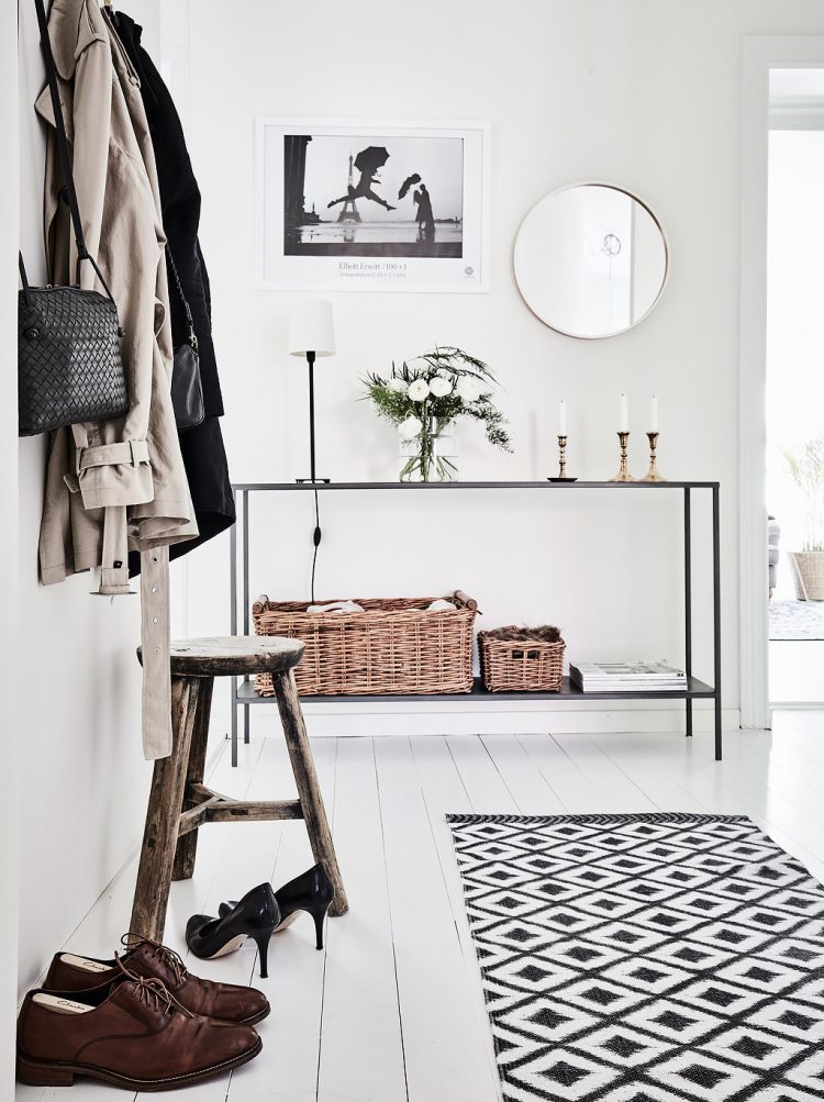 hallway in Scandinavian style