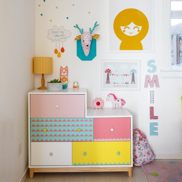 children's room in retro style