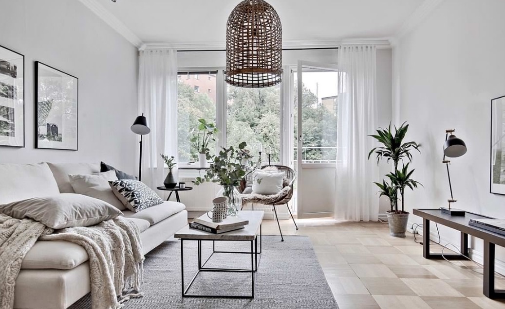 living room in minimalist style