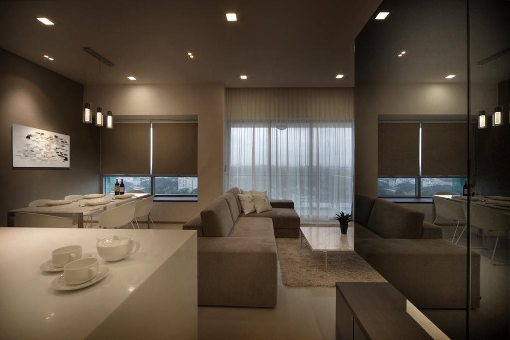 minimalist curtains for the living room